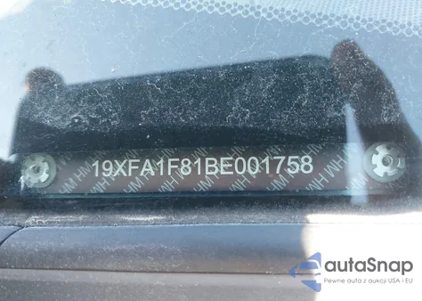 2011 Honda Civic Ex из США, поврежденный, VIN 19XFA1F81BE001758